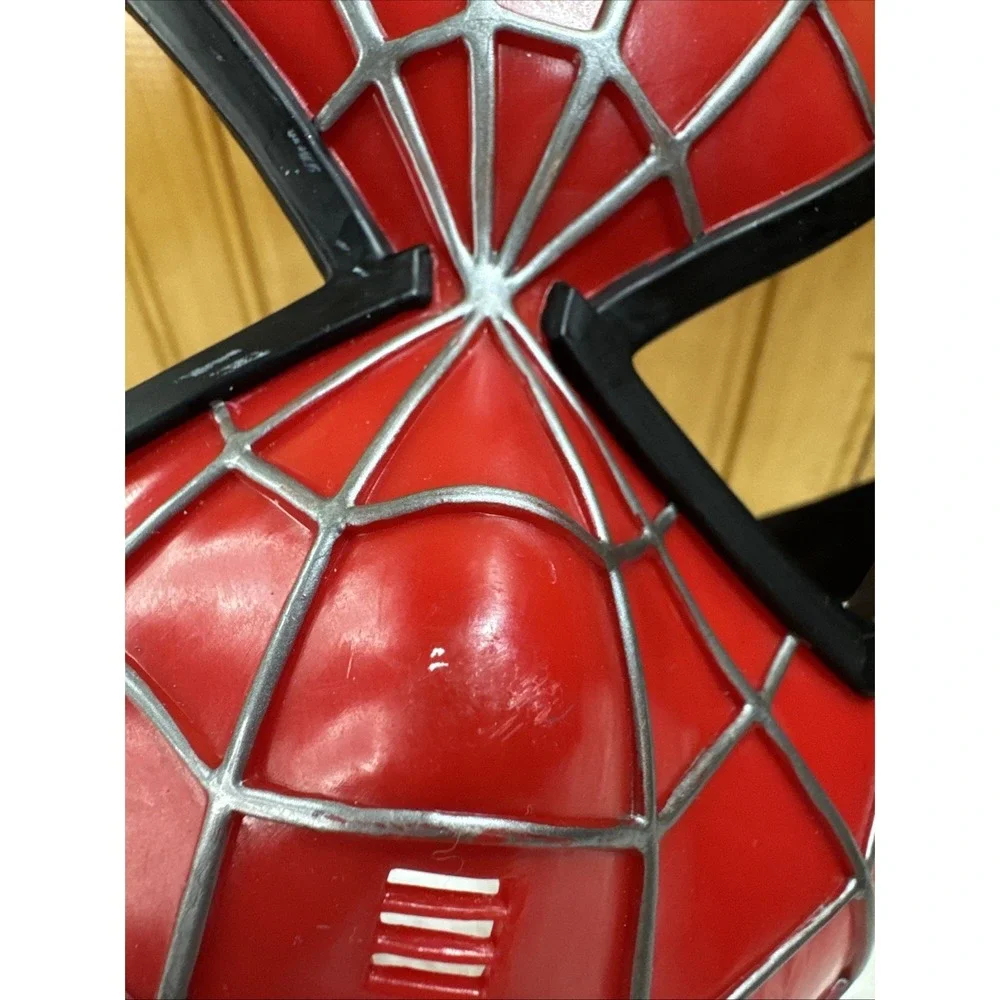 Vtg 2004 Spiderman Face Mask Child Size Marvel Spider-Man Halloween Pretend Play